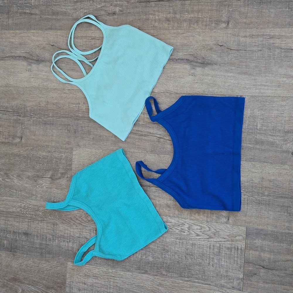 Forever 21 ribbed crop top lot